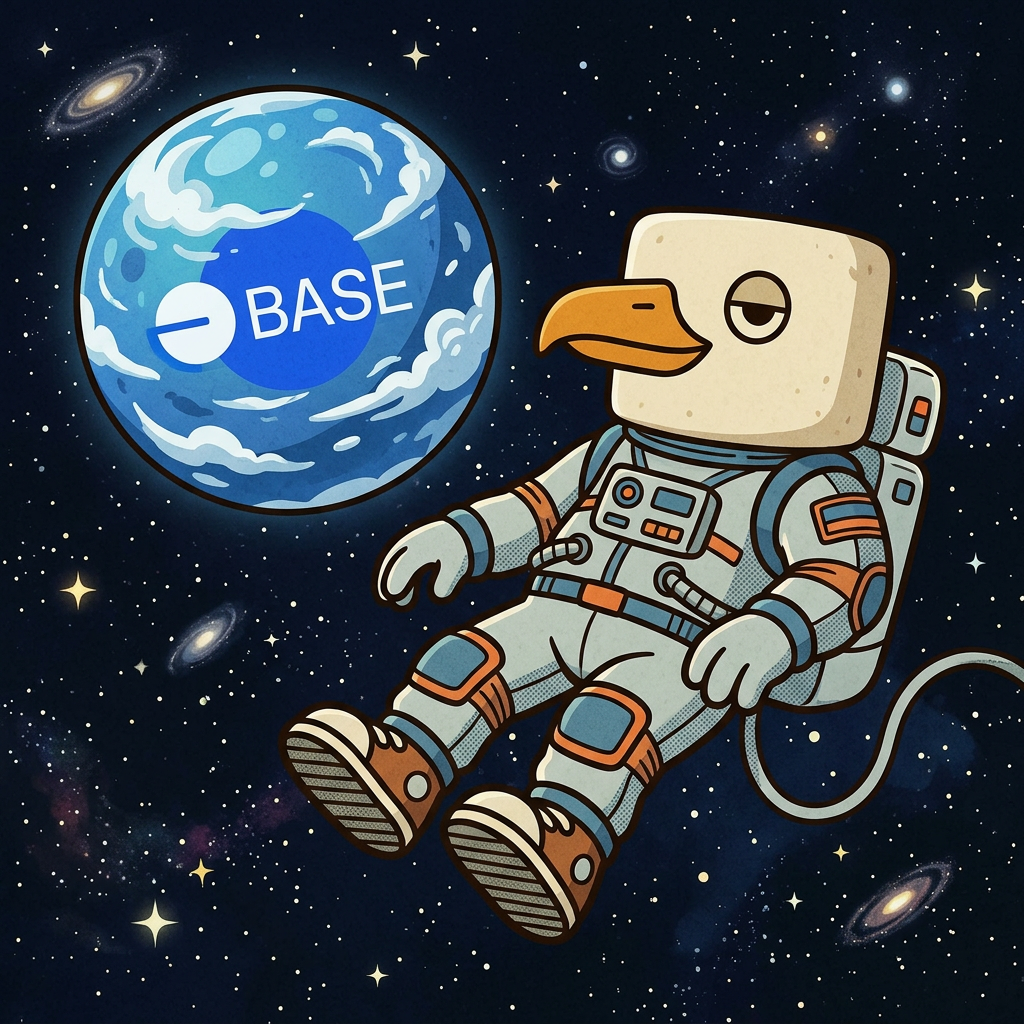 Chillgull floating through space